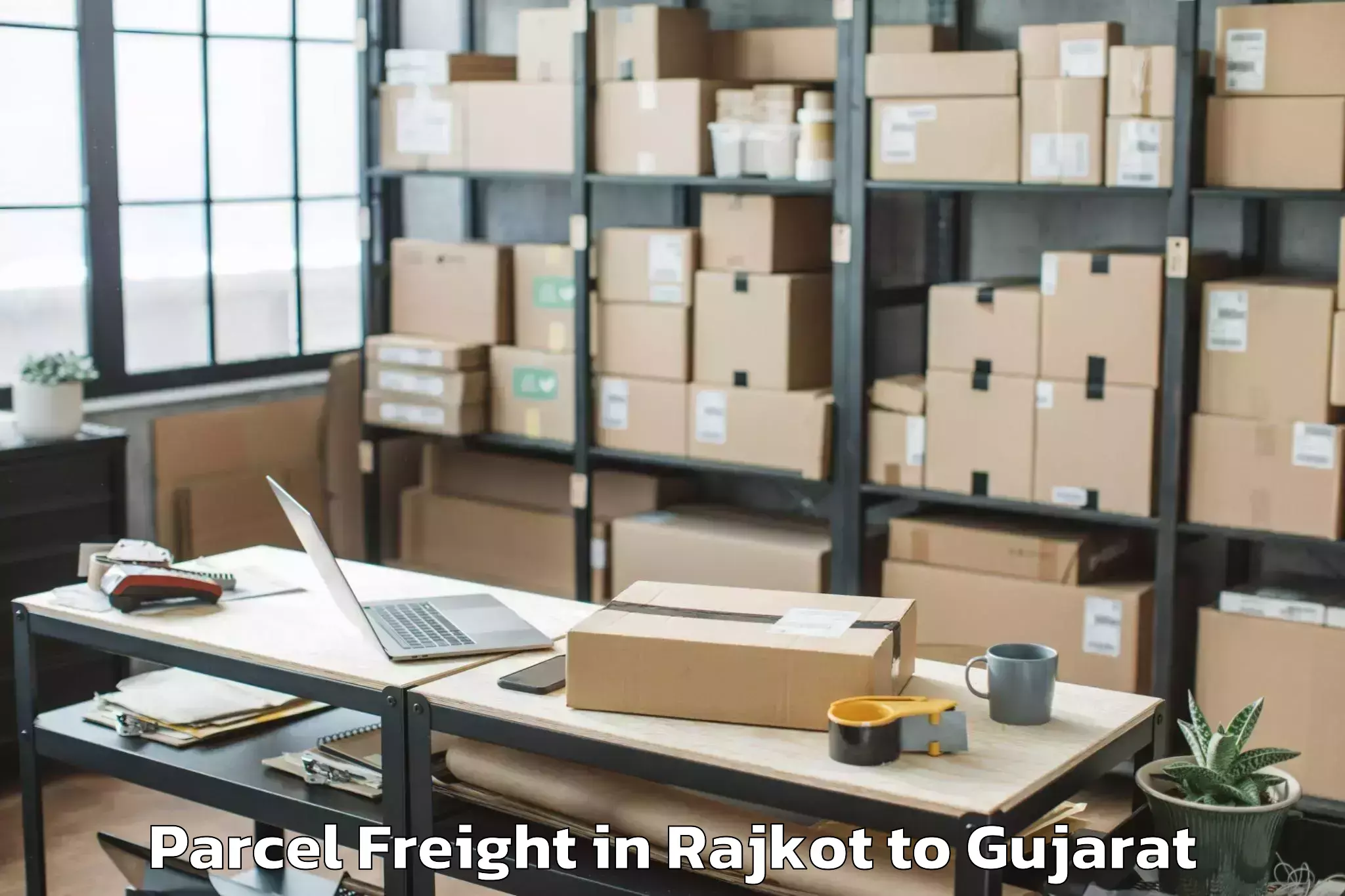 Hassle-Free Rajkot to Dhandhuka Parcel Freight